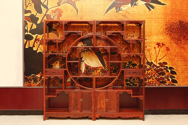 小葉紅檀·團圓博古架